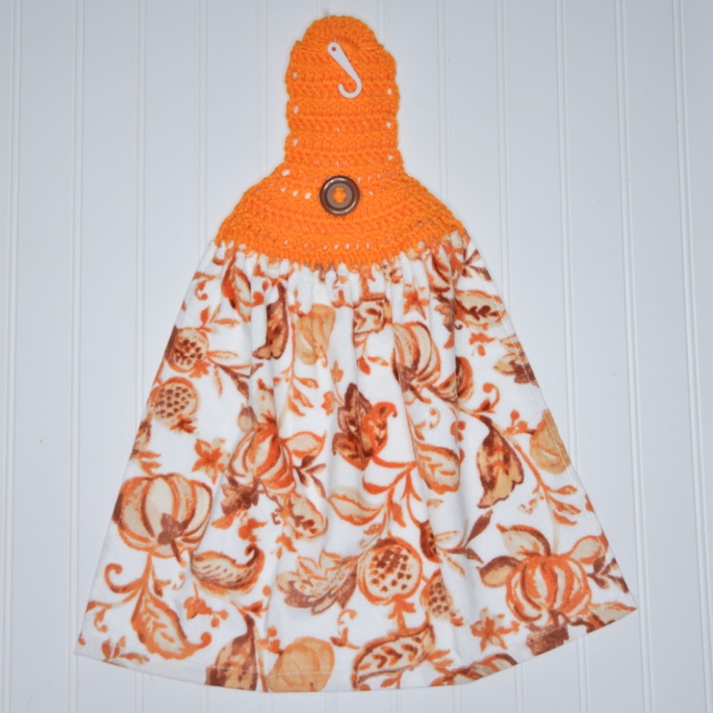Harvest Crochet Top Towel